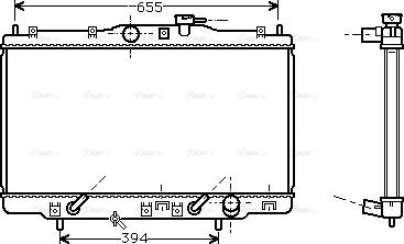 Ava Quality Cooling HD 2102 - Радиатор, охлаждение двигателя avtokuzovplus.com.ua