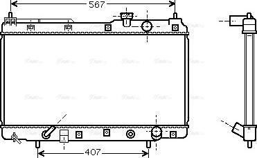 Ava Quality Cooling HDA2104 - Радиатор, охлаждение двигателя avtokuzovplus.com.ua