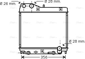 Ava Quality Cooling HD 2161 - Радіатор, охолодження двигуна autocars.com.ua