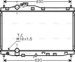 AVA HD2171 - Радіатор, охолодження двигуна autocars.com.ua
