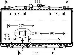 Ava Quality Cooling HD 2177 - Радіатор, охолодження двигуна autocars.com.ua
