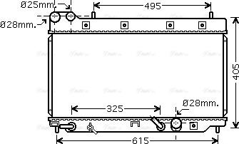 Ava Quality Cooling HD 2195 - Радіатор, охолодження двигуна autocars.com.ua
