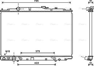 Ava Quality Cooling HD2243 - Радіатор, охолодження двигуна autocars.com.ua