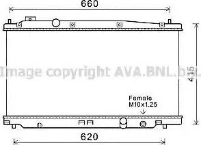 Ava Quality Cooling HD2266 - Радіатор, охолодження двигуна autocars.com.ua