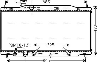 Ava Quality Cooling HD2269 - Радіатор, охолодження двигуна autocars.com.ua