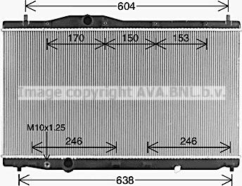 Ava Quality Cooling HD2331 - Радіатор, охолодження двигуна autocars.com.ua