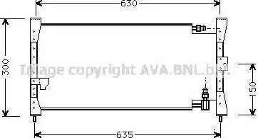 AVA HD 5088 - Конденсатор, кондиціонер autocars.com.ua