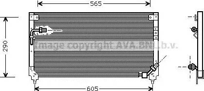 AVA HD5098 - Конденсатор, кондиціонер autocars.com.ua