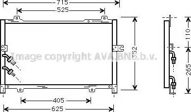 AVA HD 5099 - Конденсатор, кондиціонер autocars.com.ua