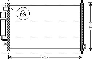 AVA HD5234D - Конденсатор, кондиціонер autocars.com.ua