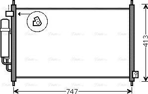 Ava Quality Cooling HD5234D - Конденсатор, кондиціонер autocars.com.ua