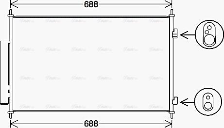 Ava Quality Cooling HD5317D - Конденсатор, кондиціонер autocars.com.ua