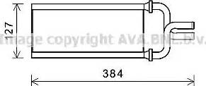 Ava Quality Cooling HD6292 - Теплообмінник, опалення салону autocars.com.ua