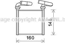 Ava Quality Cooling HD6293 - Теплообмінник, опалення салону autocars.com.ua