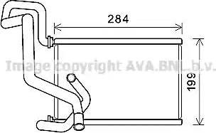 Ava Quality Cooling HD6295 - Теплообмінник, опалення салону autocars.com.ua