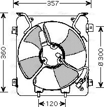 Ava Quality Cooling HD 7523 - Вентилятор, охлаждение двигателя avtokuzovplus.com.ua
