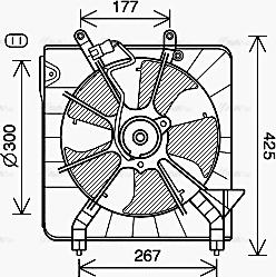 AVA HD7538 - Вентилятор, охолодження двигуна autocars.com.ua