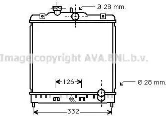 Ava Quality Cooling HDA2067 - Радіатор, охолодження двигуна autocars.com.ua