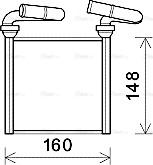 Ava Quality Cooling HDA6293 - Теплообмінник, опалення салону autocars.com.ua