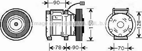 Ava Quality Cooling HDAK181 - Компресор, кондиціонер autocars.com.ua