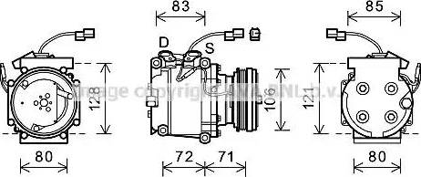 Ava Quality Cooling HDK246 - Компресор, кондиціонер autocars.com.ua