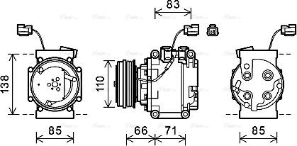 Ava Quality Cooling HDAK260 - Компрессор кондиционера autodnr.net