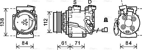 Ava Quality Cooling HDAK275 - Компрессор кондиционера autodnr.net