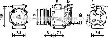 Ava Quality Cooling HDK275 - Компрессор кондиционера autodnr.net