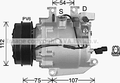 Ava Quality Cooling HDK332 - Компресор, кондиціонер autocars.com.ua