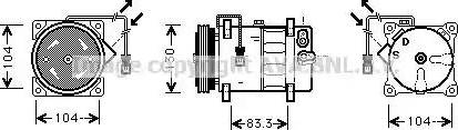 Ava Quality Cooling HD K022 - Компресор, кондиціонер autocars.com.ua