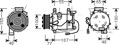 Ava Quality Cooling HD K232 - Компресор, кондиціонер autocars.com.ua