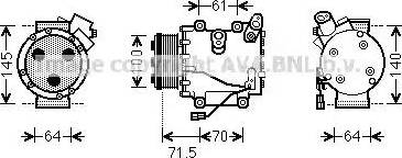 Ava Quality Cooling HD K235 - Компрессор кондиционера autodnr.net