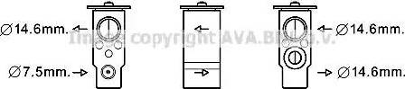 Ava Quality Cooling HY1333 - Расширительный клапан, кондиционер avtokuzovplus.com.ua