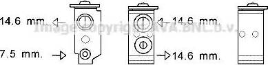 Ava Quality Cooling HY1363 - Розширювальний клапан, кондиціонер autocars.com.ua