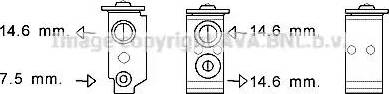 Ava Quality Cooling HY1364 - Розширювальний клапан, кондиціонер autocars.com.ua