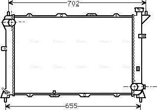 Ava Quality Cooling HY 2024 - Радіатор, охолодження двигуна autocars.com.ua