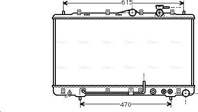 Ava Quality Cooling HY 2033 - Радіатор, охолодження двигуна autocars.com.ua