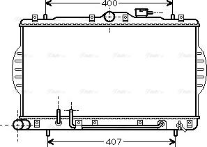 Ava Quality Cooling HY 2034 - Радіатор, охолодження двигуна autocars.com.ua