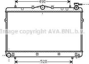 Ava Quality Cooling HY 2043 - Радиатор, охлаждение двигателя avtokuzovplus.com.ua