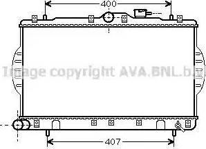 Ava Quality Cooling HY 2047 - Радіатор, охолодження двигуна autocars.com.ua