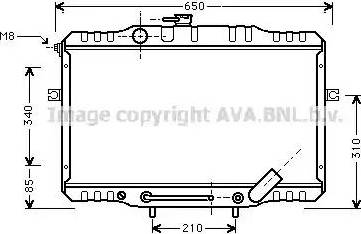 Ava Quality Cooling HY 2055 - Радіатор, охолодження двигуна autocars.com.ua