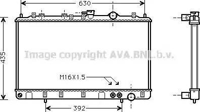 Ava Quality Cooling HY 2073 - Радіатор, охолодження двигуна autocars.com.ua