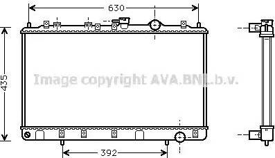 Ava Quality Cooling HY 2075 - Радіатор, охолодження двигуна autocars.com.ua