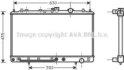 Ava Quality Cooling HY 2076 - Радіатор, охолодження двигуна autocars.com.ua