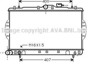 Ava Quality Cooling HY 2088 - Радіатор, охолодження двигуна autocars.com.ua