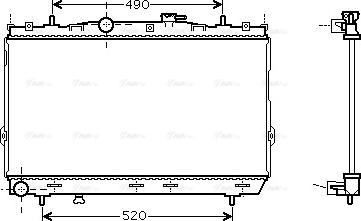 Ava Quality Cooling HY 2104 - Радіатор, охолодження двигуна autocars.com.ua