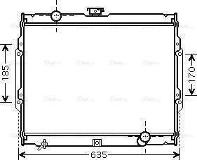 Ava Quality Cooling HY 2108 - Радиатор, охлаждение двигателя avtokuzovplus.com.ua