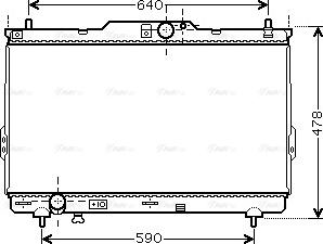 Ava Quality Cooling HY 2113 - Радіатор, охолодження двигуна autocars.com.ua