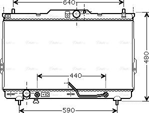 Ava Quality Cooling HY 2114 - Радіатор, охолодження двигуна autocars.com.ua