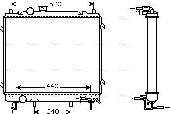 Ava Quality Cooling HY 2115 - Радиатор, охлаждение двигателя avtokuzovplus.com.ua